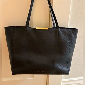 Elegant Black Ted Baker Leather Tote Bag